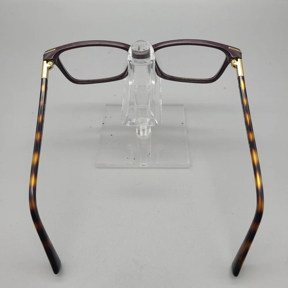Coach HC 6077 Eyeglasses Purple Dark Tortoise Gold Logo Rectangular Frames 51-15